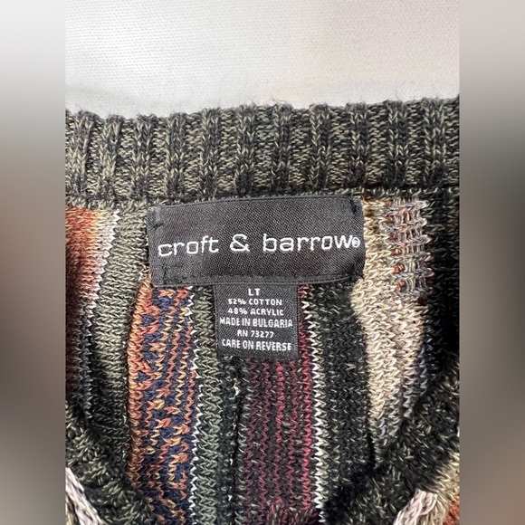 Vintage Croft & Barrow men’s 3D textured Coogi look sweater size Lg tall grandpa - Picture 3 of 6